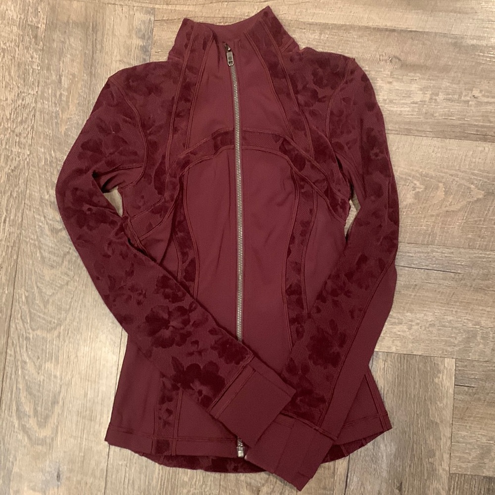 Purple/maroon/ ruby Lululemon zip up